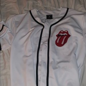 ROLLING STONES BASEBALL JERSEY !! very cheap